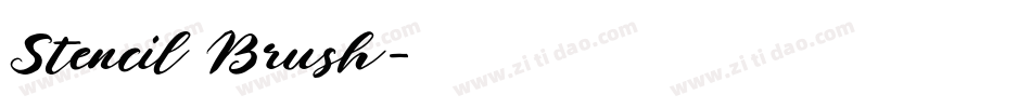 Stencil Brush字体转换